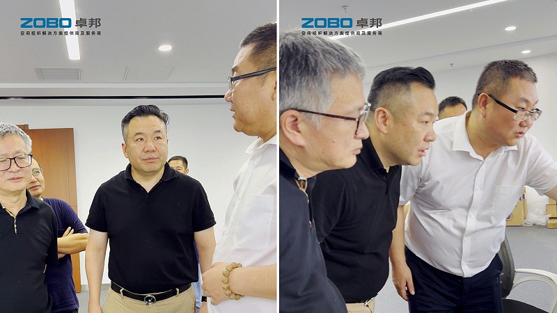 ZOBO卓邦张新峰与协会领导走访中建电子信息技术有限公司，共商发展大计